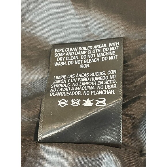 Joe Boxer Black Faux Leather Moto Biker Classic 3x Jacket Tie Waist - Picture 11 of 11